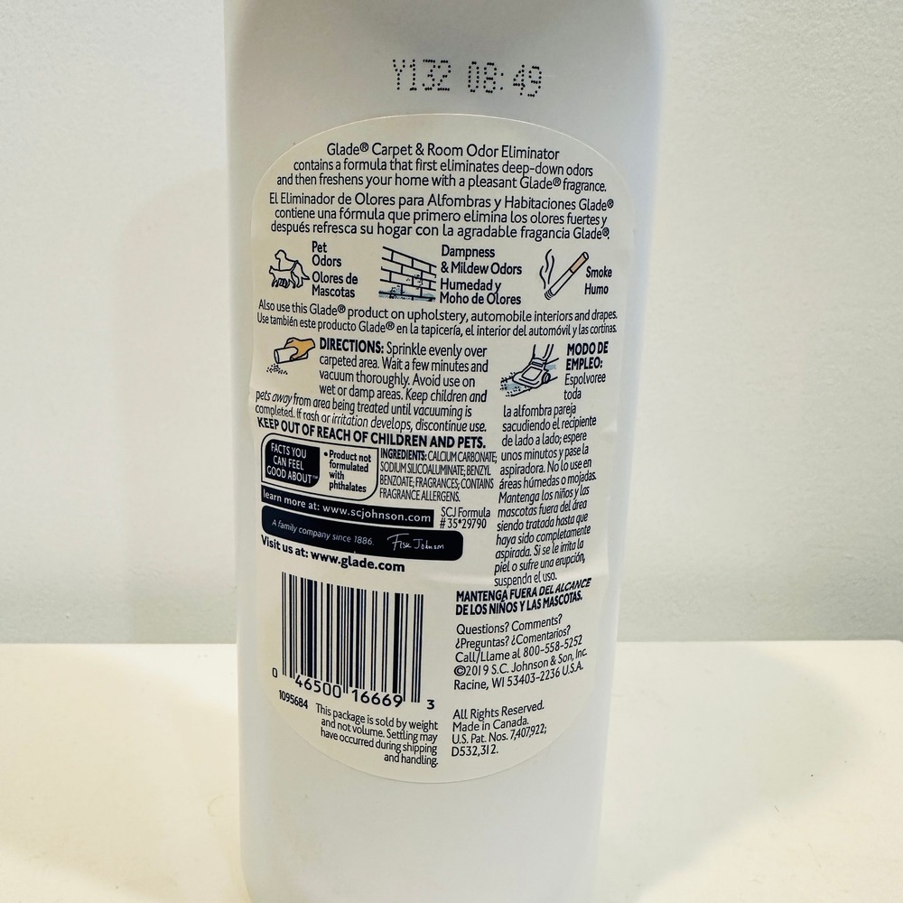 Glade Carpet and Room Refresher Radiant Berries 32 oz Powder Odor Eliminator - Picture 7 of 8